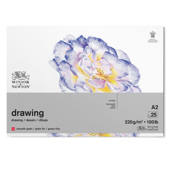 Drawing pad smooth 220 g. A2, 25 sider